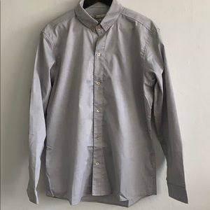 Paddington Grey Oxford Button Down Shirt